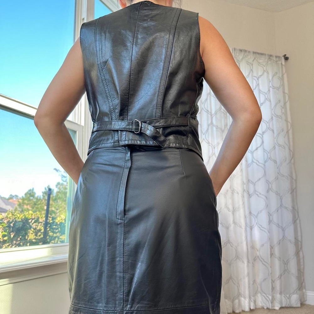 VTG leather vest - Picture 2 of 6